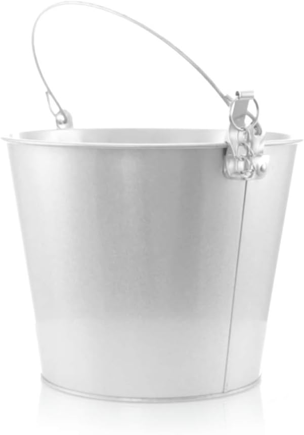 Cubo de Metal para Cerveza Plateado | Pack de 5 Unidades - Imagen 2